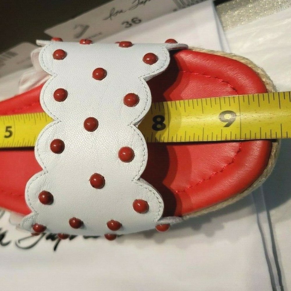 Isa Tapia New Shoes Women's 36 Cherry Platform Sandal Stud Leather NIB $350 ART - Picture 10 of 14